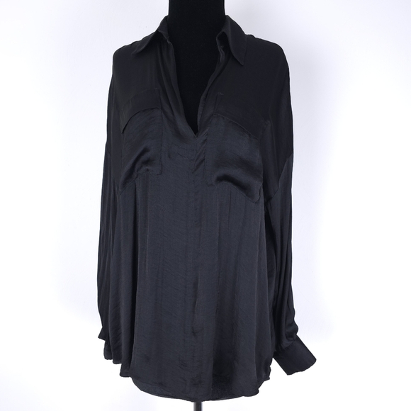 Free People Womens Starry Dreams Knit Blouse Oversized lagenlook XS - Picture 1 of 10